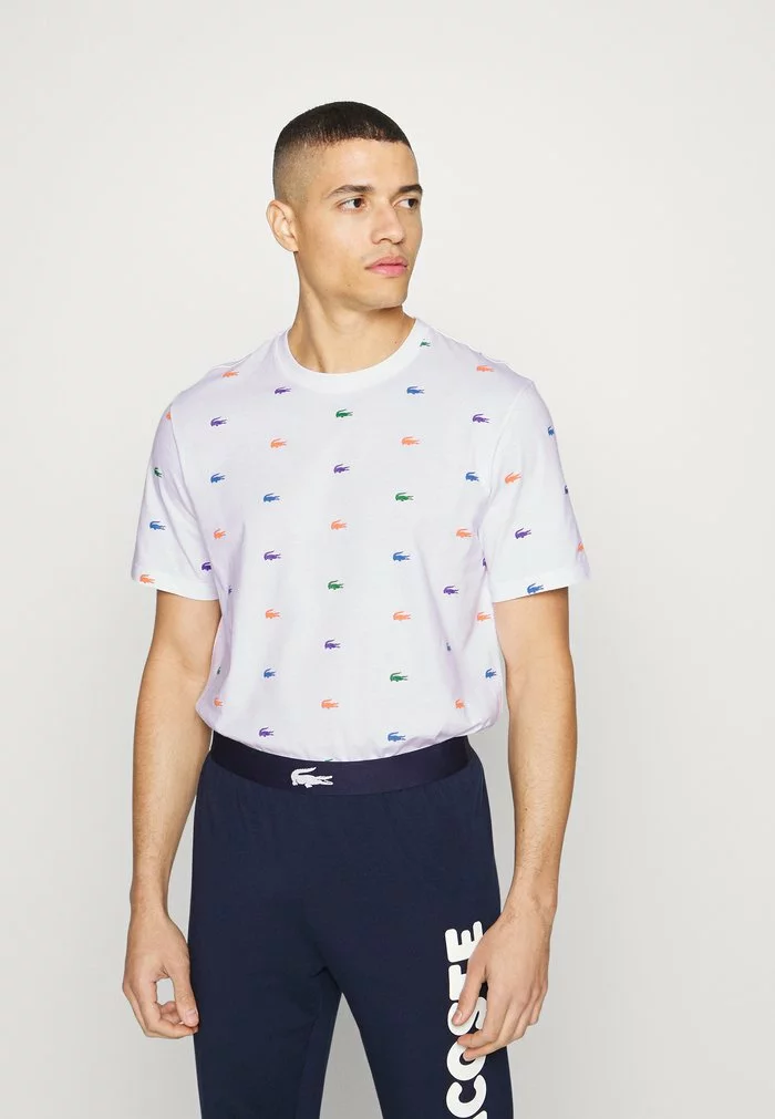 Lacoste Haut De Pyjama - White/multico 1 Lacoste Haut De Pyjama - White/multico