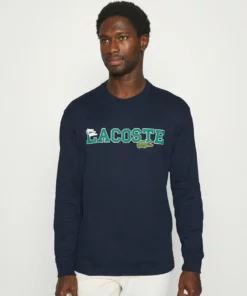 Lacoste T-shirt à Manches Longues - Navy Blue