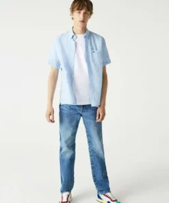 Lacoste MANCHES COURTES - Chemise - Bleu