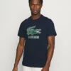 Lacoste T-shirt Imprimé - Navy Blue