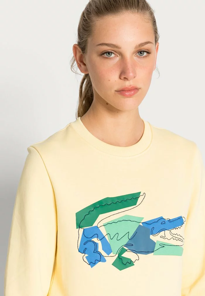 Lacoste Sweatshirt - Jaune 4 Lacoste Sweatshirt - Jaune – Image 4