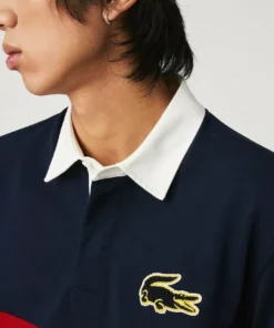 Lacoste CHEMISE RUGBY HOMME - Polo - Bleu Marine Rouge Blanc -Lacoste Soldes Magasin 8e398d1826bd4580b4a37ef8be2dad3d