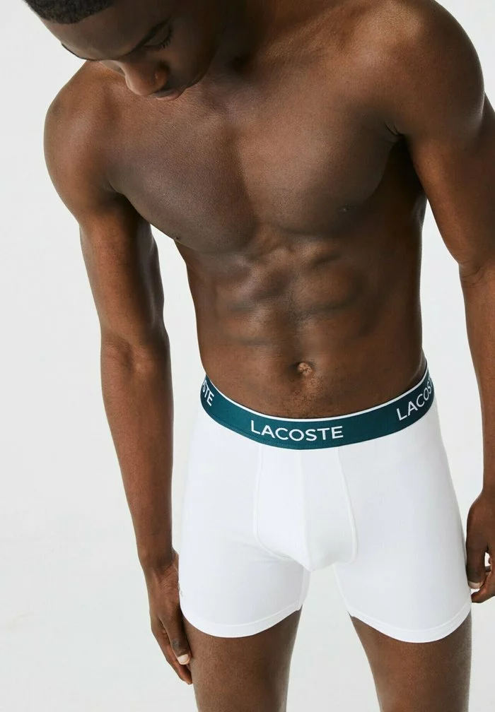 Lacoste 3 PACK - Shorty - Noir Blanc Gris Chine 3 Lacoste 3 PACK - Shorty - Noir Blanc Gris Chine – Image 3