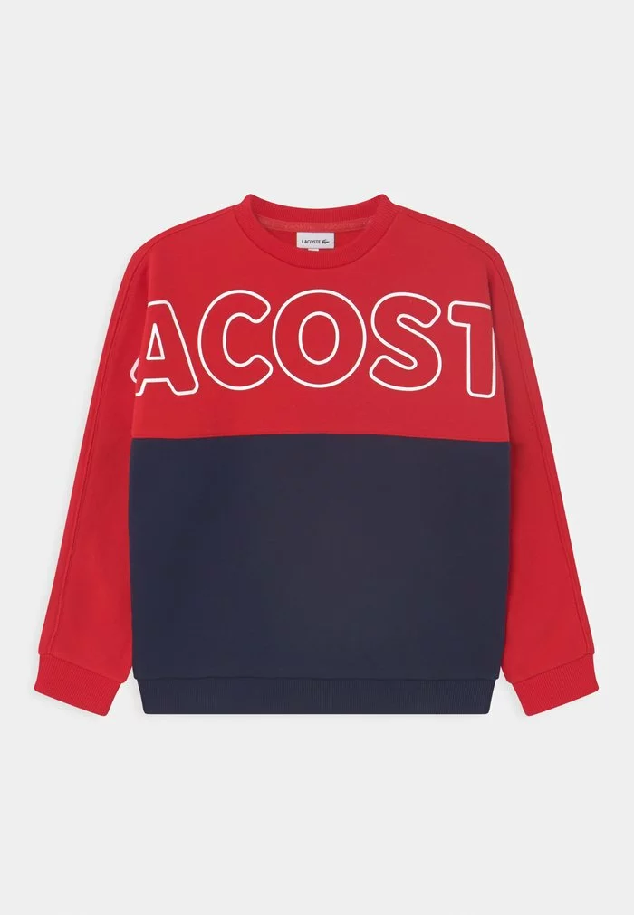 Lacoste LOGO UNISEX - Sweatshirt - Rouge/marine 1 Lacoste LOGO UNISEX - Sweatshirt - Rouge/marine