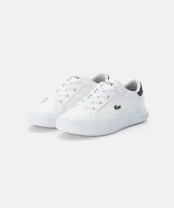 Lacoste POWERCOURT - Baskets Basses - White/black -Lacoste Soldes Magasin 8fd422e6a9314f81aba825eee6b27192