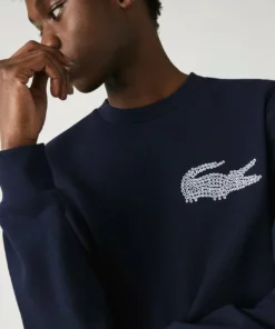 Lacoste Sweatshirt - Bleu Marine -Lacoste Soldes Magasin 919ace038d0144d198243ce2d3149e02