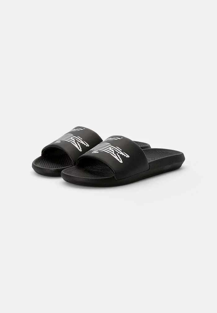 Lacoste CROCO SLIDE - Mules - Blk/slv 2 Lacoste CROCO SLIDE - Mules - Blk/slv – Image 2