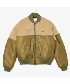 Lacoste Blouson Bomber - Vert/kaki/beige/orange -Lacoste Soldes Magasin 923ce76bfe8d4f95bc114519b91d9833
