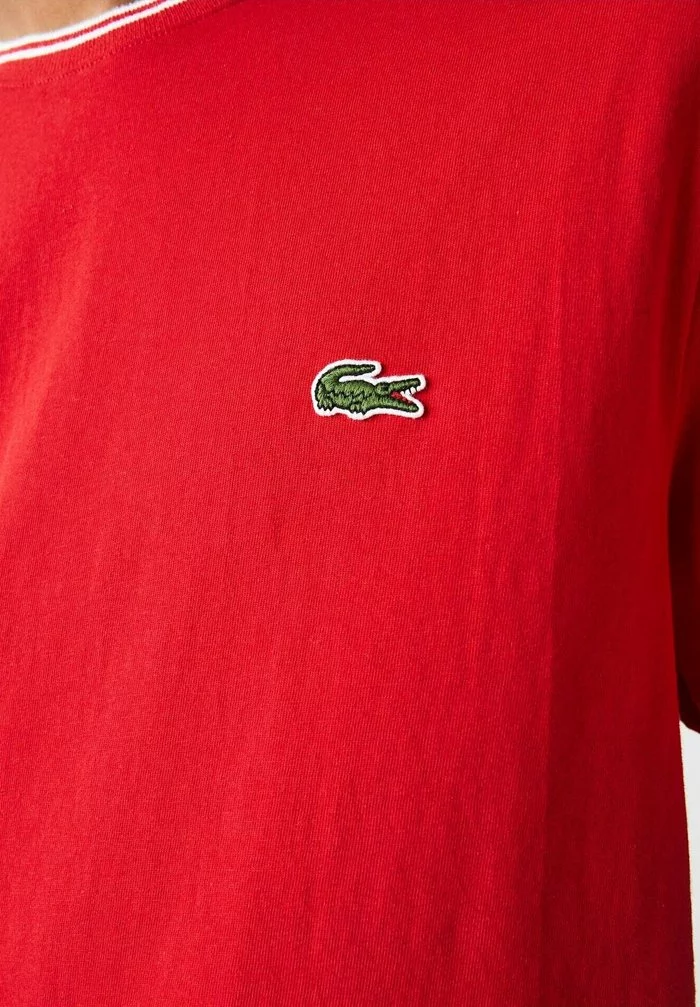 Lacoste T-shirt Basique - Rouge/blanc 5 Lacoste T-shirt Basique - Rouge/blanc – Image 5