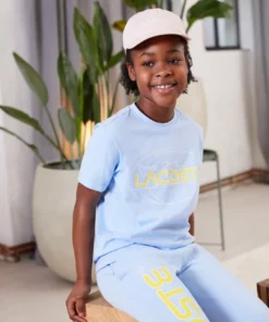 Lacoste UNISEX EXCLUSIVE - T-shirt Imprimé - Light Blue