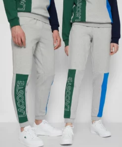 Lacoste UNISEX - Pantalon De Survêtement - Silver Chine/blue Royal/green