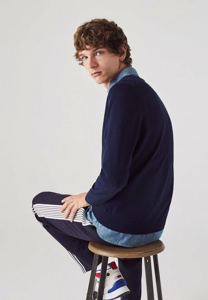 Lacoste Pullover - Navy Blau 4 Lacoste Pullover - Navy Blau – Image 4