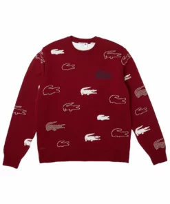 Lacoste Pullover - Bordeaux Blanc