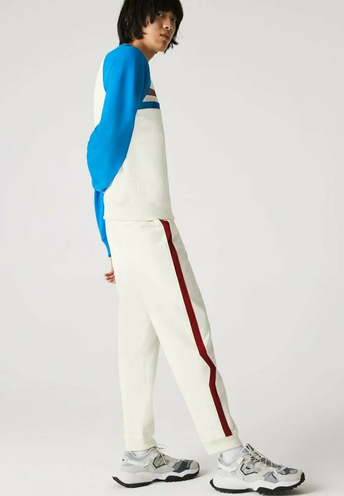 Lacoste Pantalon De Survêtement - Blanc/rouge/bleu 4 Lacoste Pantalon De Survêtement - Blanc/rouge/bleu – Image 4