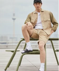 Lacoste CROCO SLIDE - Mules - Black/green