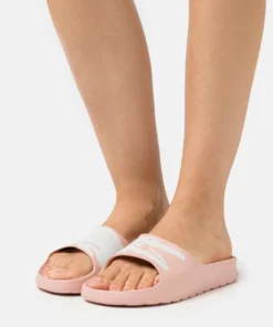 Lacoste CROCO - Mules - Light Pink/white