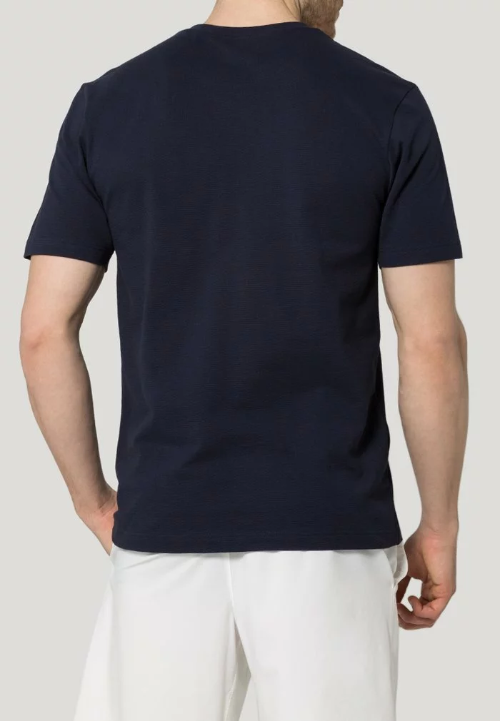 Lacoste T-shirt Basique - Navy Blue 4 Lacoste T-shirt Basique - Navy Blue – Image 4