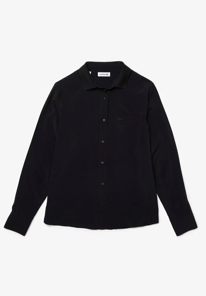 Lacoste LANGE MOUW - Chemisier - Bleu Marine 6 Lacoste LANGE MOUW - Chemisier - Bleu Marine – Image 6