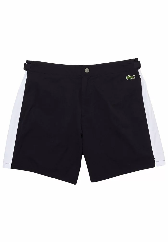 Lacoste Short De Bain - Bleu Marine Blanc 1 Lacoste Short De Bain - Bleu Marine Blanc