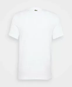 Lacoste T-shirt Imprimé - Blanc -Lacoste Soldes Magasin 9e044490034441168728b5347047345e