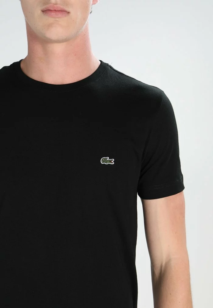 Lacoste T-shirt Basique - Black 4 Lacoste T-shirt Basique - Black – Image 4