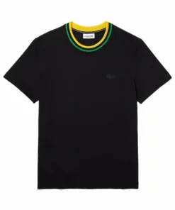 Lacoste T-shirt Basique - Bleu Marine / Jaune / Noir / Vert