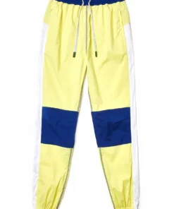 Lacoste Pantalon De Survêtement - Jaune Fluo Blanc Blanc Bleu