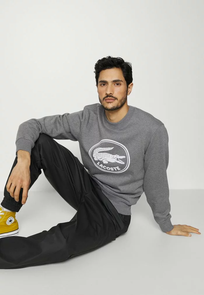 Lacoste Sweatshirt - Heather Lead 4 Lacoste Sweatshirt - Heather Lead – Image 4