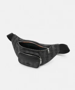 Lacoste THE BLEND UNISEX - Sac Banane - Noir/gris -Lacoste Soldes Magasin a13c73f628614fc29753c9c5c6f33a34