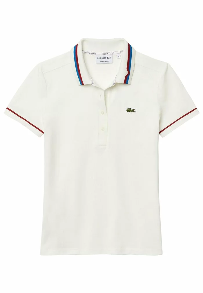 Lacoste Polo - Blanc / Rouge / Bleu 5 Lacoste Polo - Blanc / Rouge / Bleu – Image 5