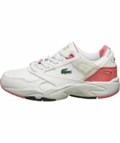 Lacoste STORM - Baskets Basses - Wht Dk Pnk