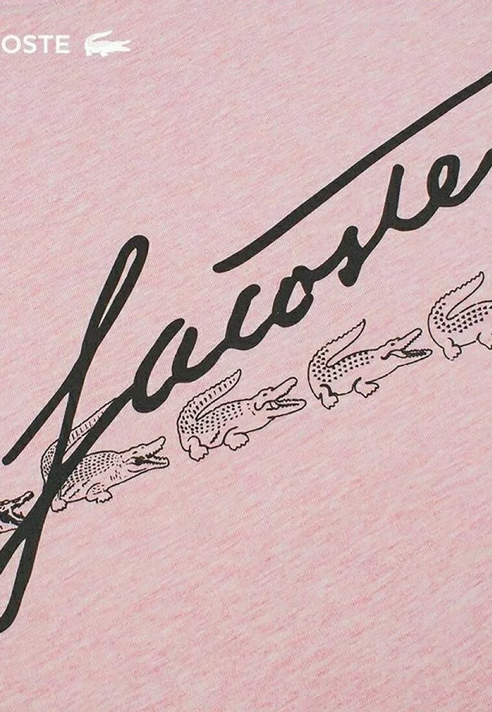 Lacoste T-shirt Imprimé - Rose-hcq 2 Lacoste T-shirt Imprimé - Rose-hcq – Image 2