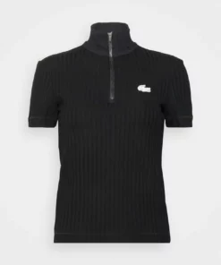 Lacoste EXCLUSIVE - T-shirt Basique - Black -Lacoste Soldes Magasin a46bf7d552834632b30deee84d293571