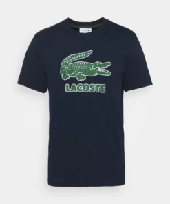 Lacoste T-shirt Imprimé - Navy Blue -Lacoste Soldes Magasin a4a98c5e310a4a43a509aaedaaf0b8df