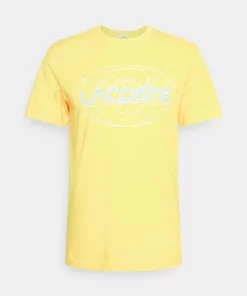 Lacoste EXCLUSIVE UNISEX GUEOE - T-shirt Imprimé - Yellow -Lacoste Soldes Magasin a514019b22e0478fb2111d86258341c2