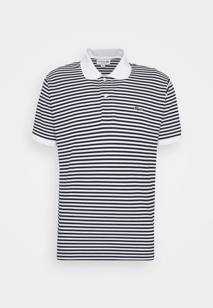 Lacoste Polo - White/navy Blue 6 Lacoste Polo - White/navy Blue – Image 6