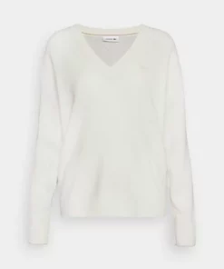 Lacoste Pullover - Weiß -Lacoste Soldes Magasin a83fd5718103406b9fd2d701eecb9bff