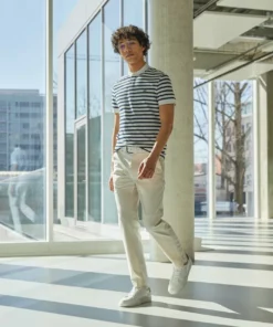 Lacoste T-shirt Imprimé - White/navy Blue