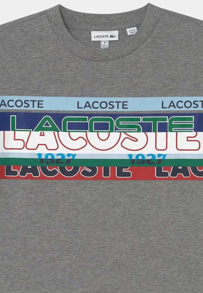 Lacoste T-shirt Imprimé - Heather Wall/multicoloured 3 Lacoste T-shirt Imprimé - Heather Wall/multicoloured – Image 3