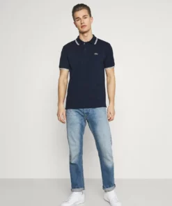 Lacoste Polo - Navy Blue/white -Lacoste Soldes Magasin ac2732700eff452aa7469b922921d20d