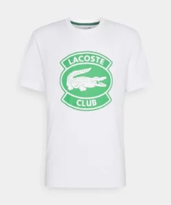 Lacoste T-shirt Imprimé - White -Lacoste Soldes Magasin aeb852d217ec45daa926385f3de04a50