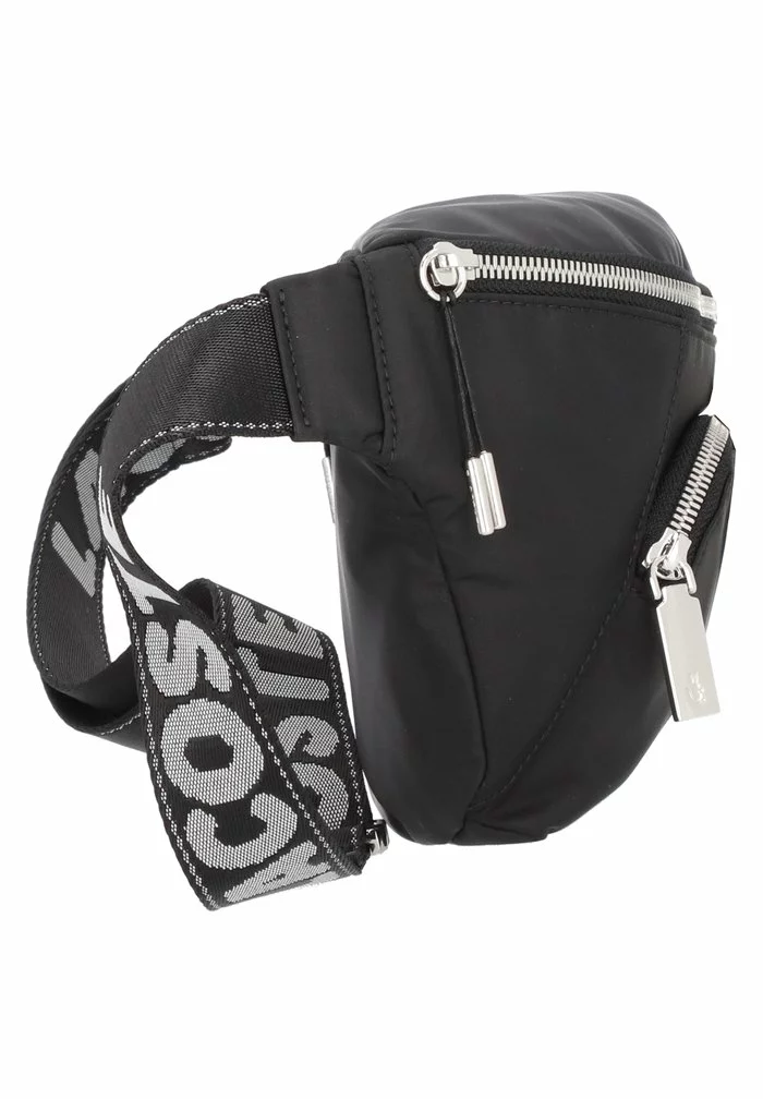 Lacoste ACTIVE NYLON - Sac Banane - Noir Blanc 3 Lacoste ACTIVE NYLON - Sac Banane - Noir Blanc – Image 3