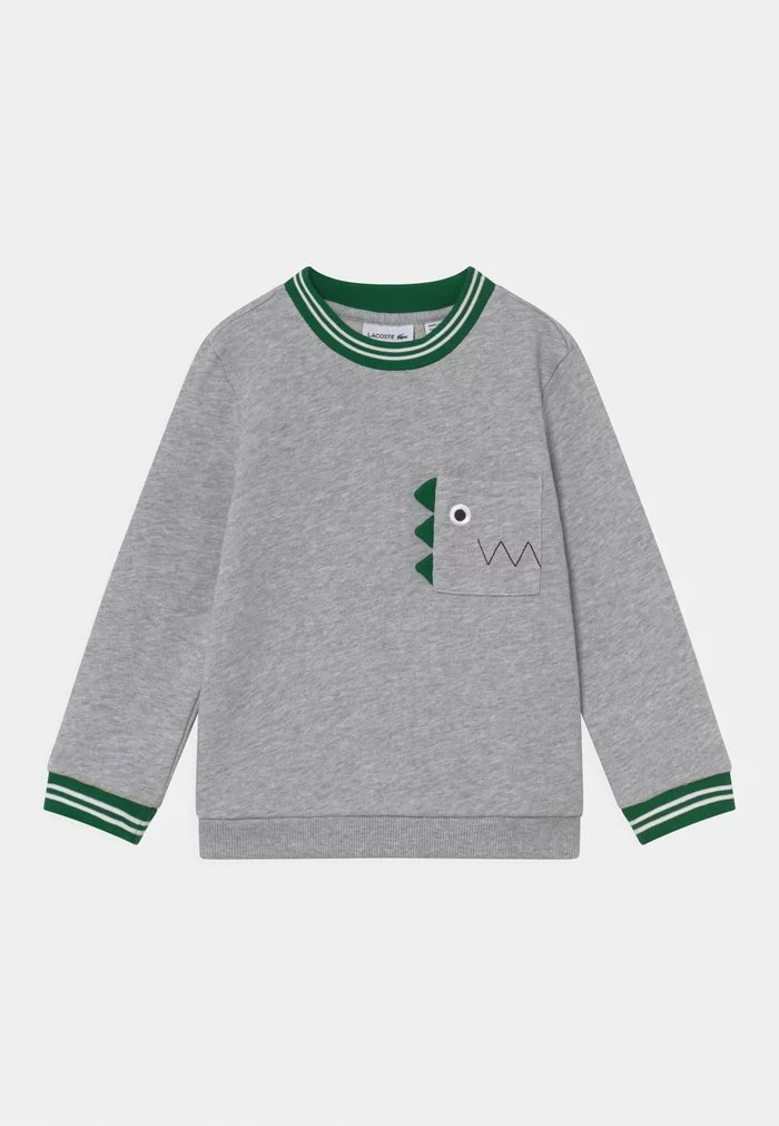 Lacoste Sweatshirt - Heather Wall/forest Green 1 Lacoste Sweatshirt - Heather Wall/forest Green