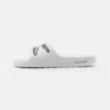 Lacoste CROCO - Sandales De Bain - White/dark Green