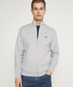 Lacoste Sweat à Capuche Zippé - Gris Chine