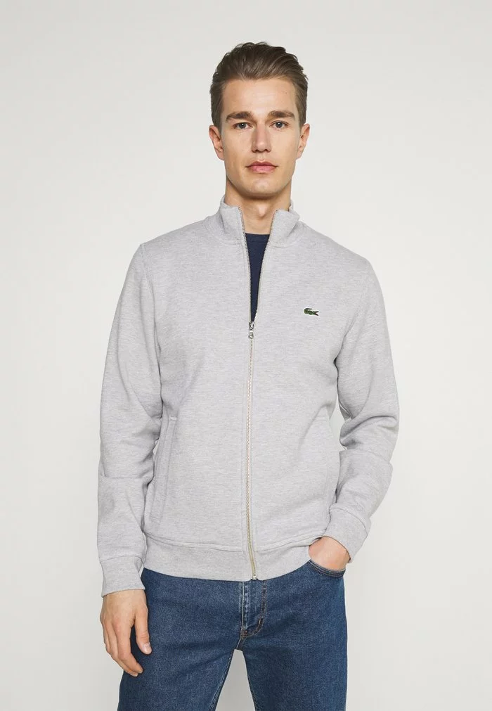 Lacoste Sweat à Capuche Zippé - Gris Chine 1 Lacoste Sweat à Capuche Zippé - Gris Chine