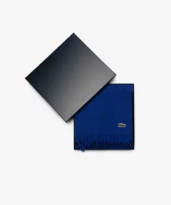 Lacoste Écharpe - Bleu -Lacoste Soldes Magasin b104fdbb9a614274b5d228e1fdc4fbd0