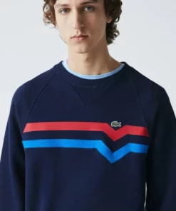 Lacoste Sweatshirt - Bleu Marine Rouge Bleu -Lacoste Soldes Magasin b15ce6a26a2d4de0953fedc01a254432