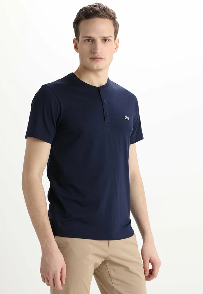 Lacoste T-shirt Basique - Marine 1 Lacoste T-shirt Basique - Marine