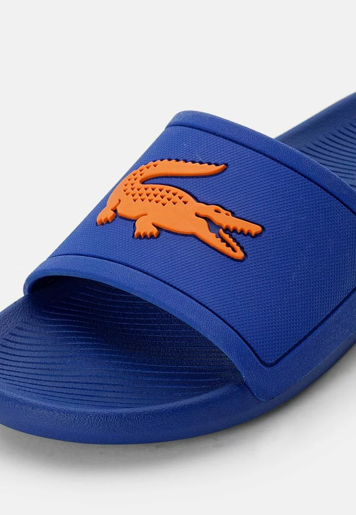 Lacoste CROCO SLIDE - Mules - Blu/org 6 Lacoste CROCO SLIDE - Mules - Blu/org – Image 6